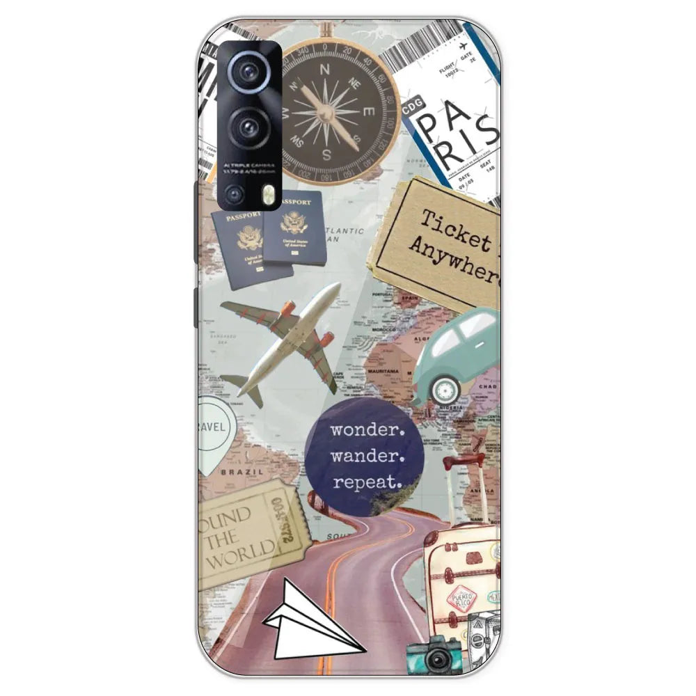 Travel Collage - Printed Silicone Case For IQOO Z3