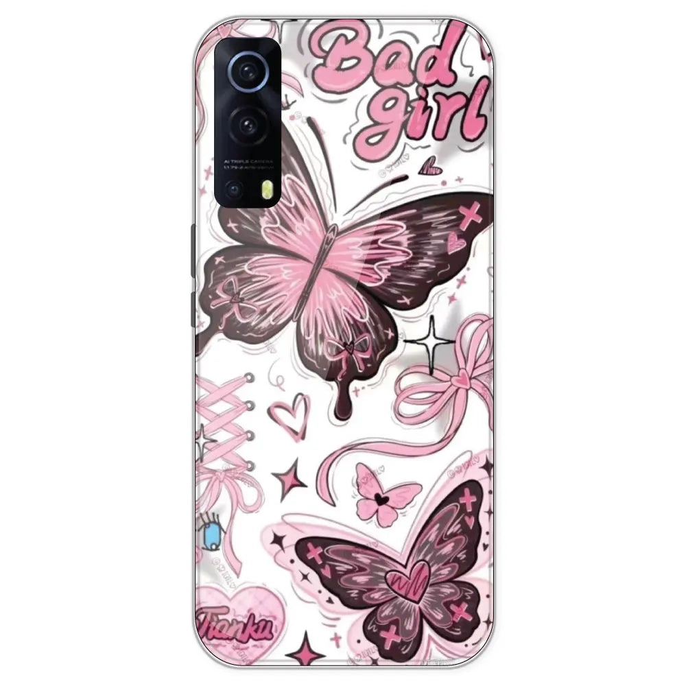 Bad Girl Butterfly - Printed Silicone Case For IQOO Z3