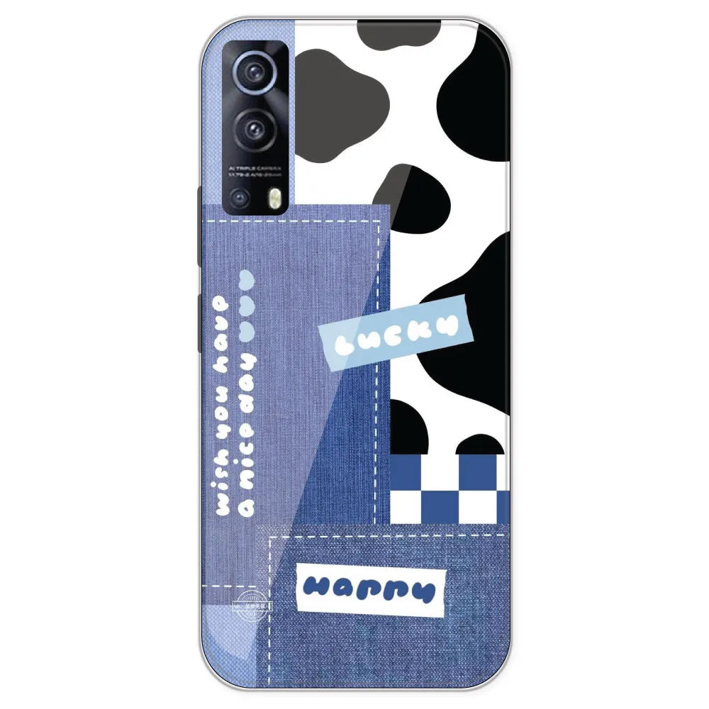 Cow Print Collage - Printed Silicone Case For IQOO Z3