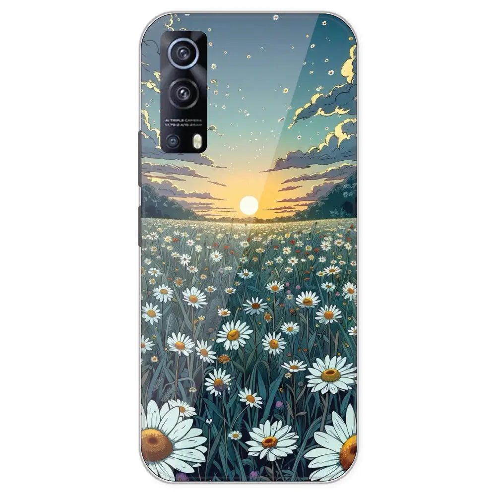 Daisy Sunset - Printed Silicone Case For IQOO Z3
