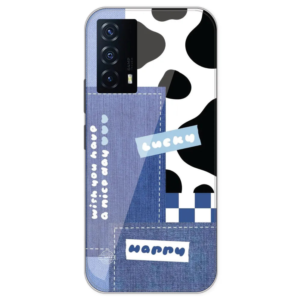 Cow Print Collage - Printed Silicone Case For IQOO Z5