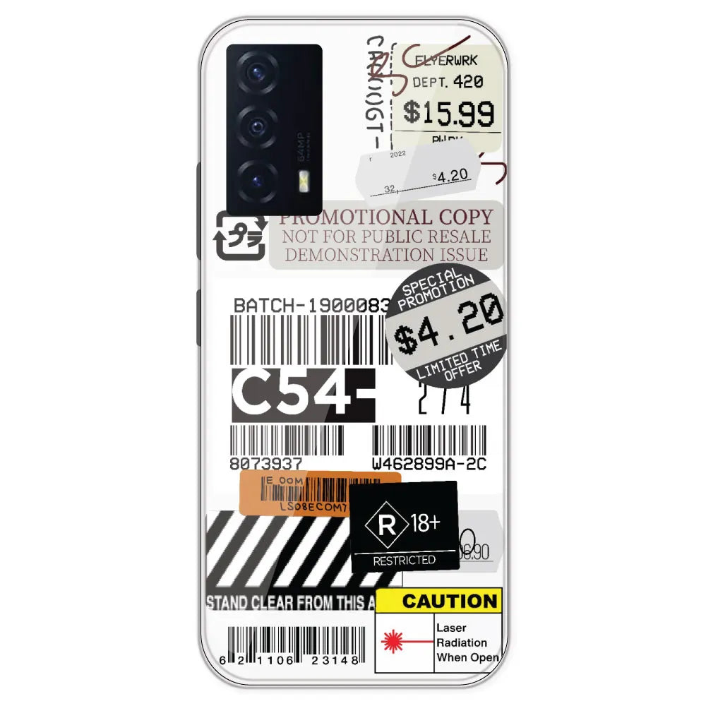 Labels - Clear Printed Silicone Case For IQOO Z5