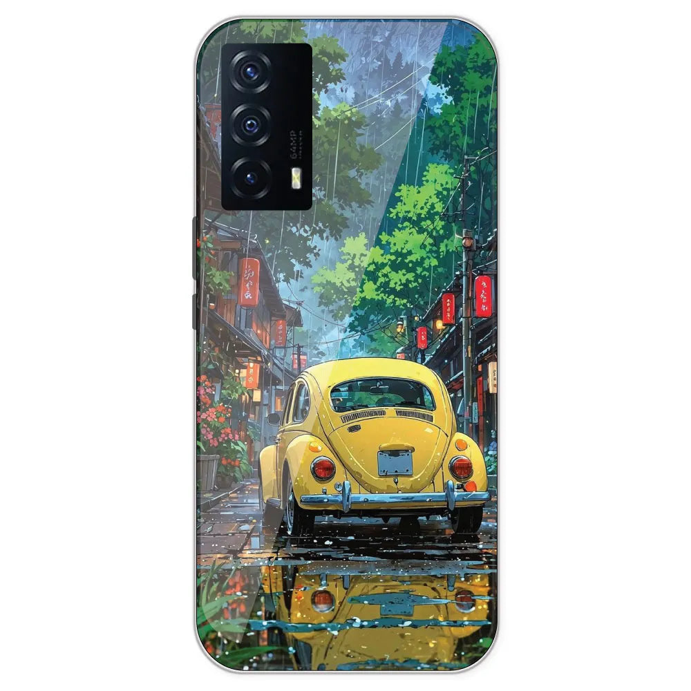 Yellow Bettle - Printed Silicone Case For IQOO Z5