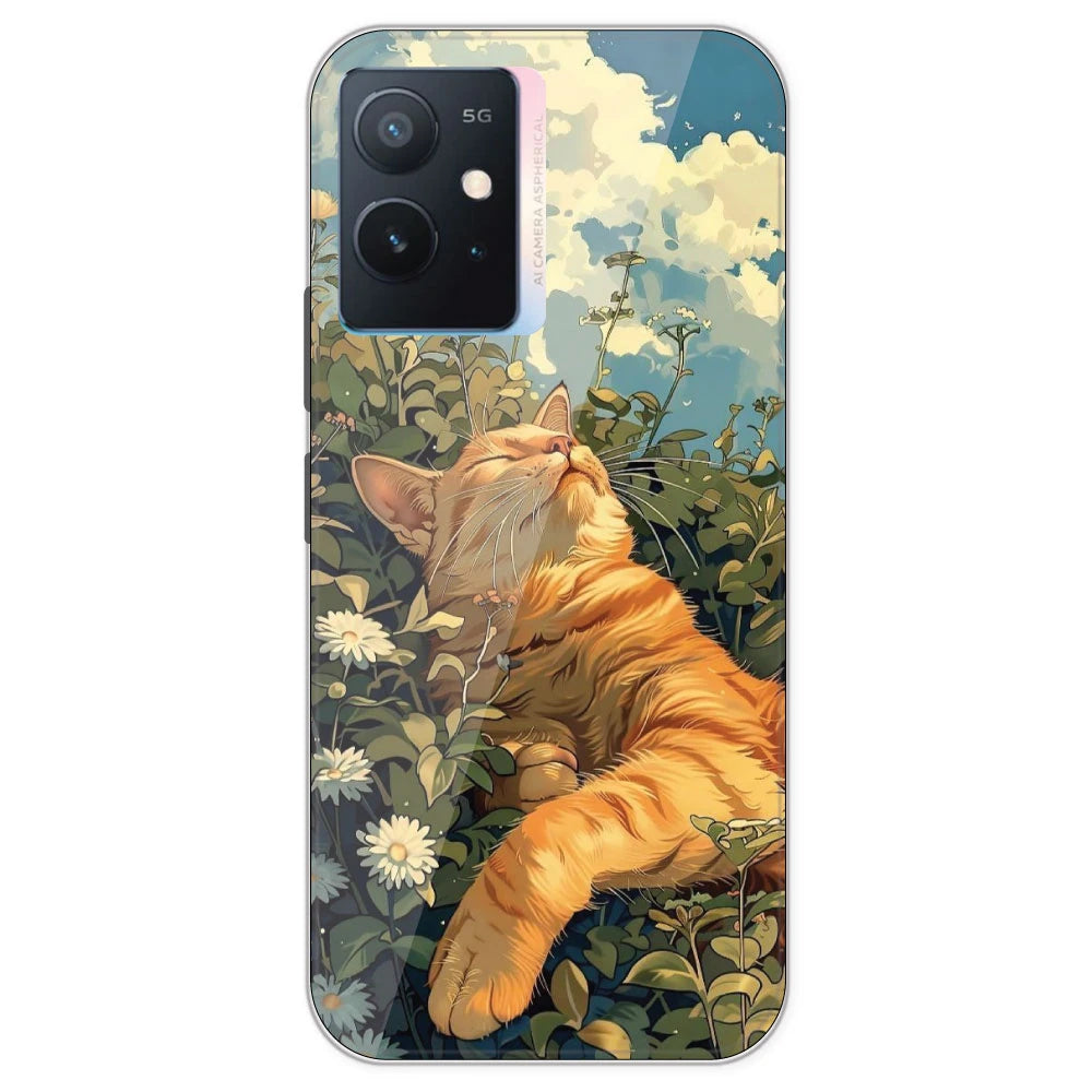 Garfield Sleeping - Printed Silicone Case For IQOO Z6