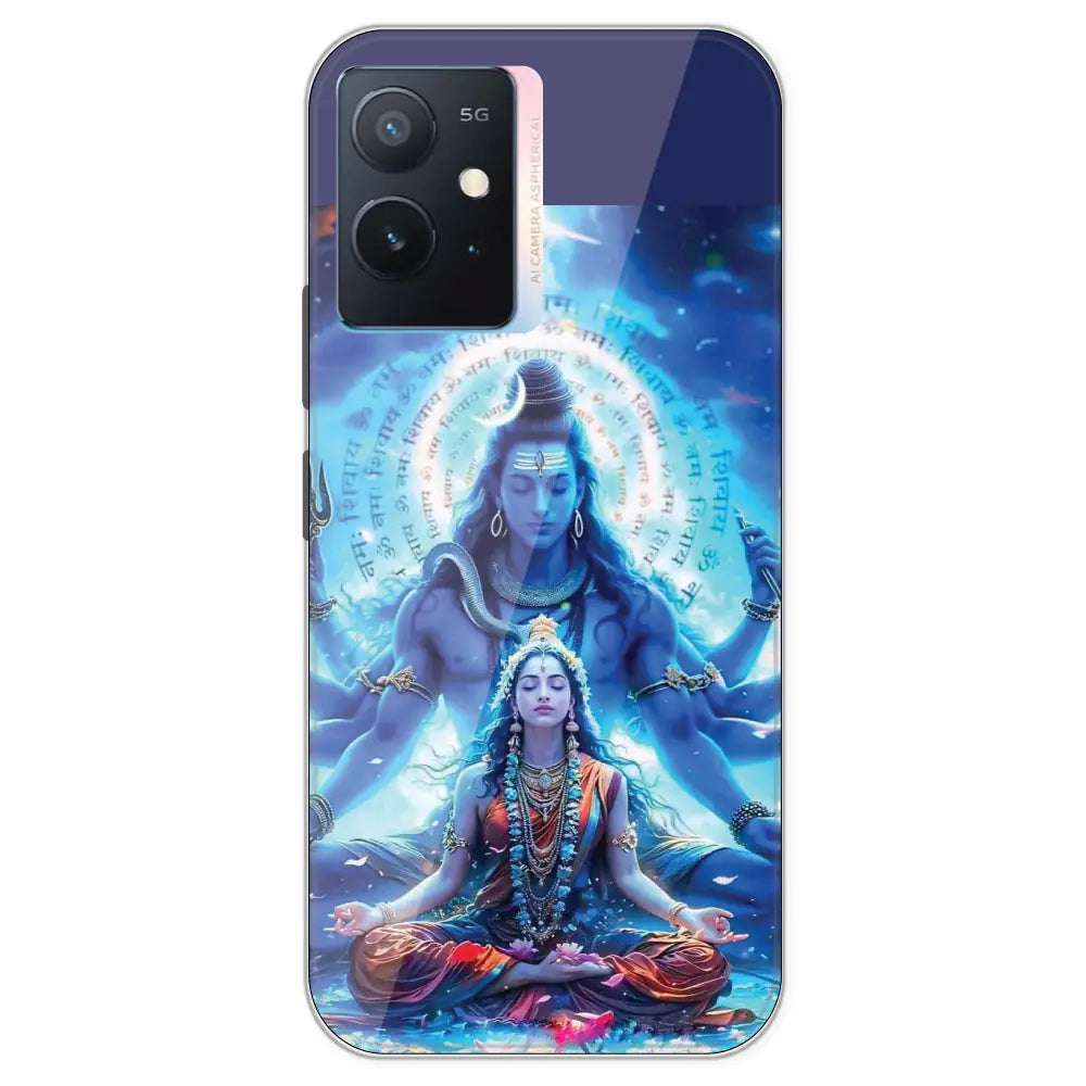 Shiv Parvati - Printed Silicone Case For IQOO Z6