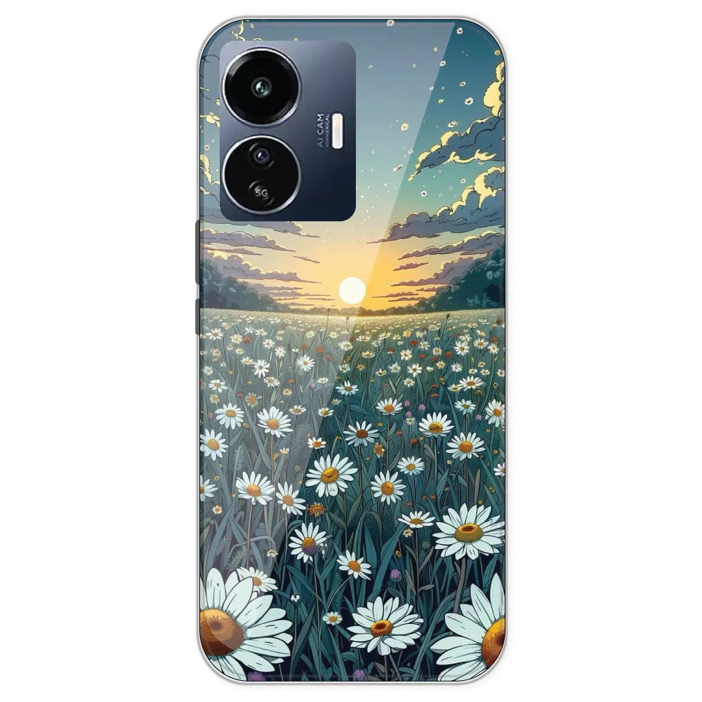 Daisy Sunset - Printed Silicone Case For IQOO Z6 Lite