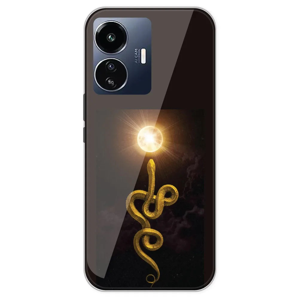 Golden Serpent - Printed Silicone Case For IQOO Z6 Lite
