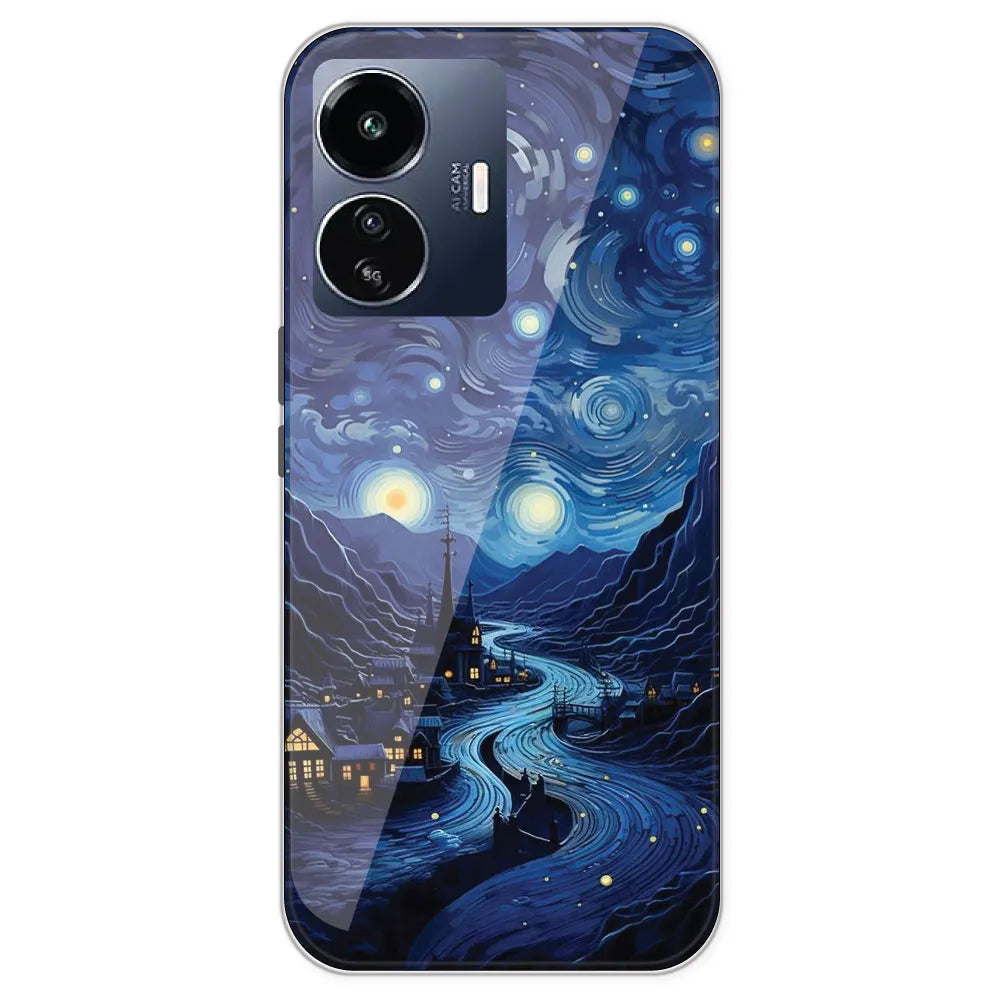 The Starry Night - Printed Silicone Case For IQOO Z6 Lite