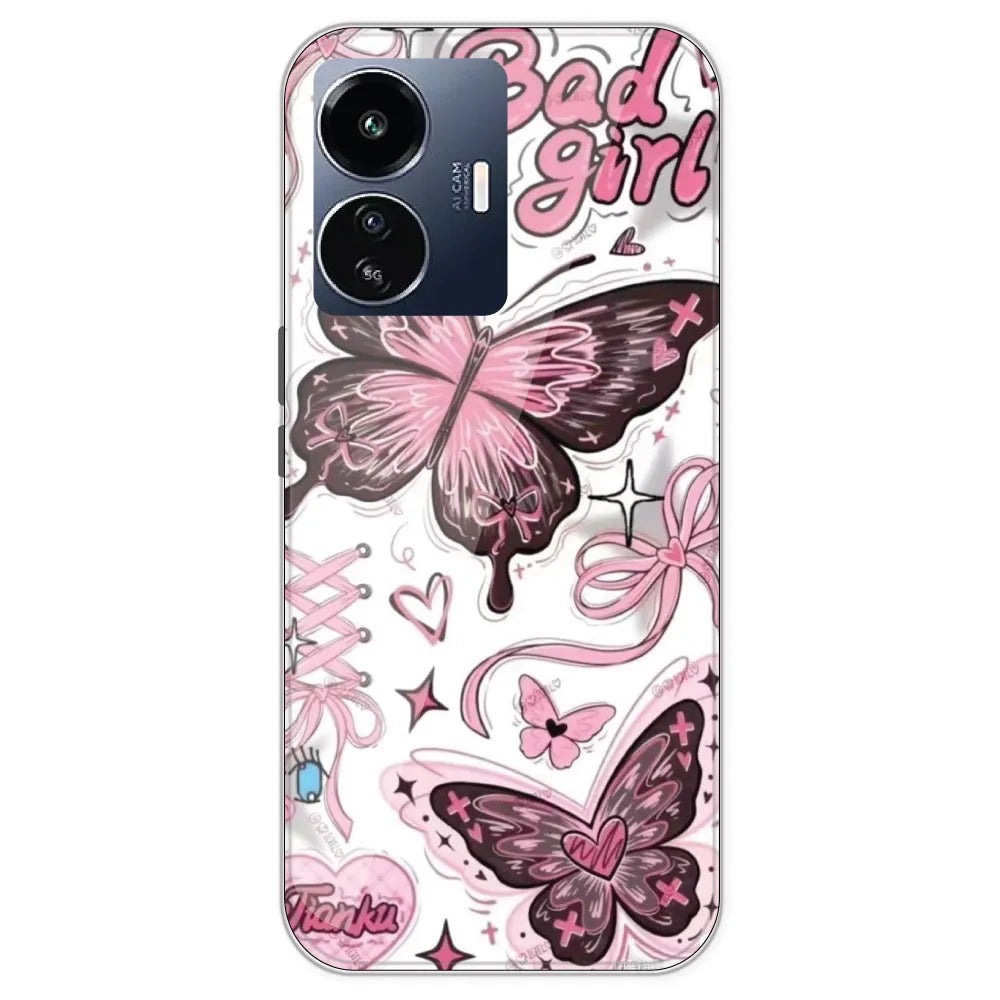 Bad Girl Butterfly - Printed Silicone Case For IQOO Z6 Lite