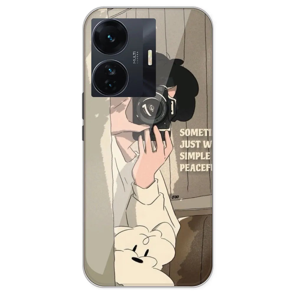 Photographer - Printed Silicone Case For IQOO Z6 Pro