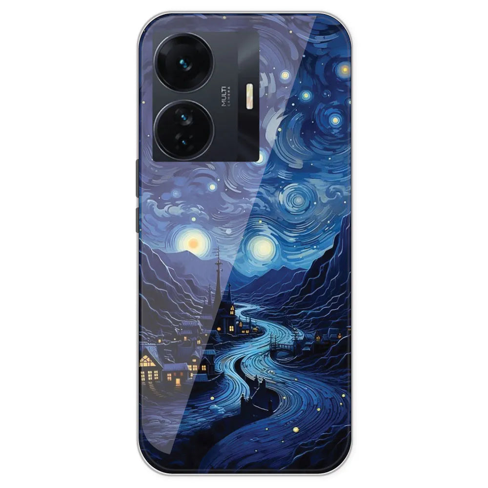 The Starry Night - Printed Silicone Case For IQOO Z6 Pro