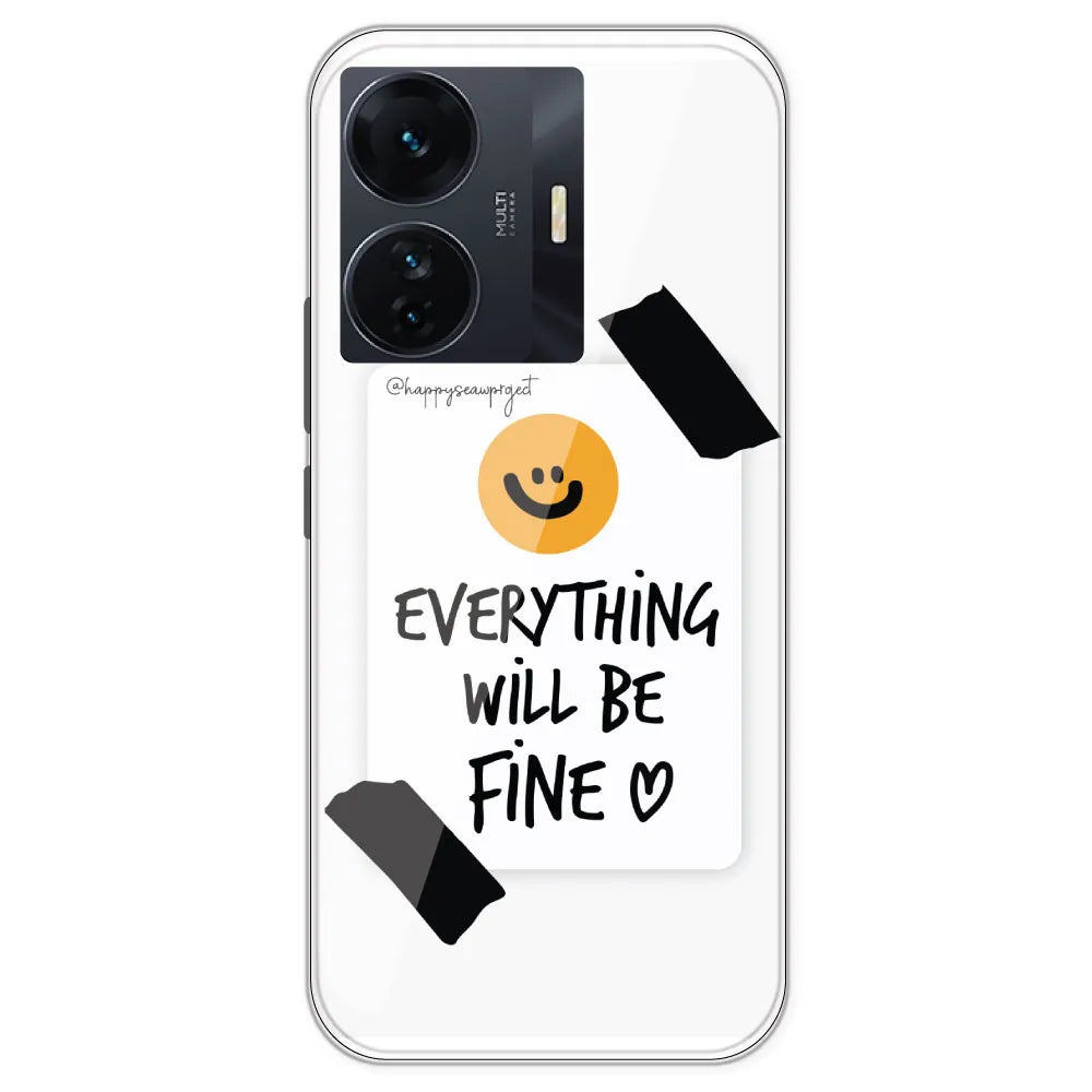 Everything Will Be Fine - Clear Printed Silicone Case For IQOO Neo Z6 Pro