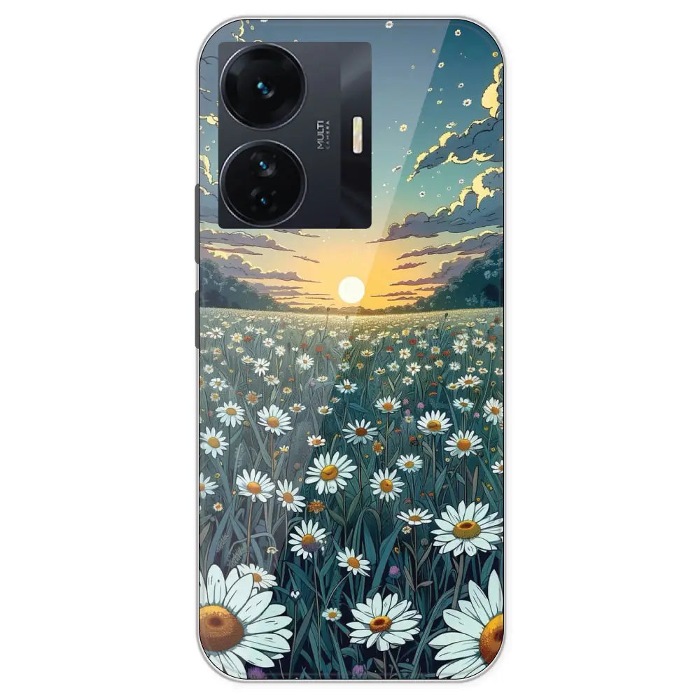 Daisy Sunset - Printed Silicone Case For IQOO Z6 Pro