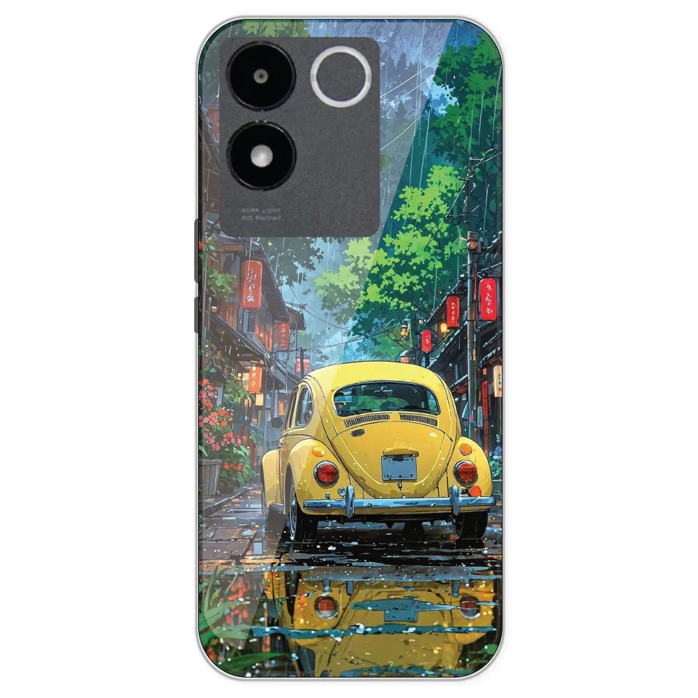 Yellow Bettle - Printed Silicone Case For IQOO Z7 Pro