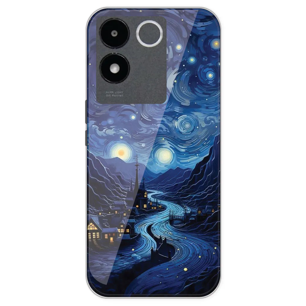 The Starry Night - Printed Silicone Case For IQOO Z7 Pro