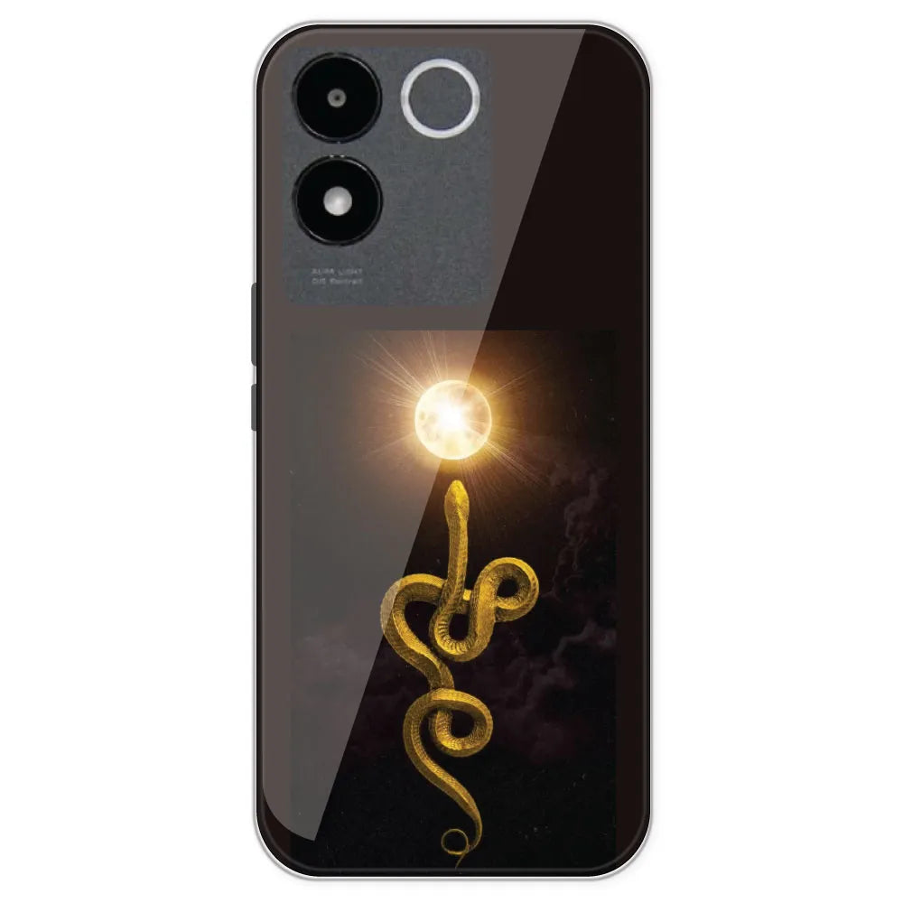 Golden Serpent - Printed Silicone Case For IQOO Z7 Pro