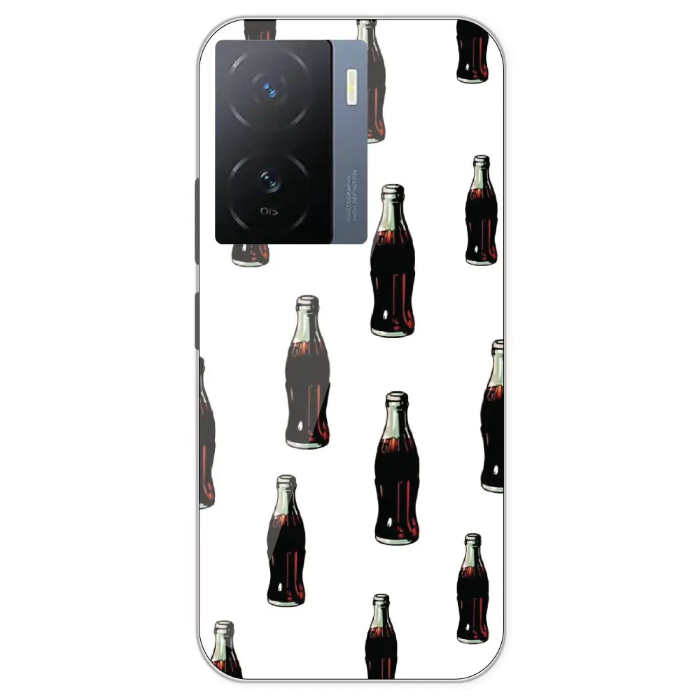 Soft Drinks - Clear Printed Silicone Case For IQOO Z7
