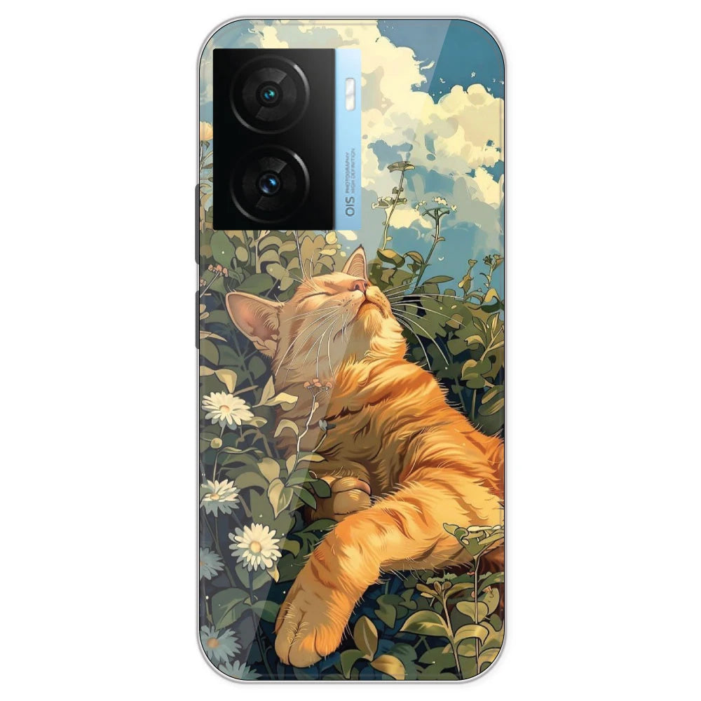 Garfield Sleeping - Printed Silicone Case For IQOO Z7S