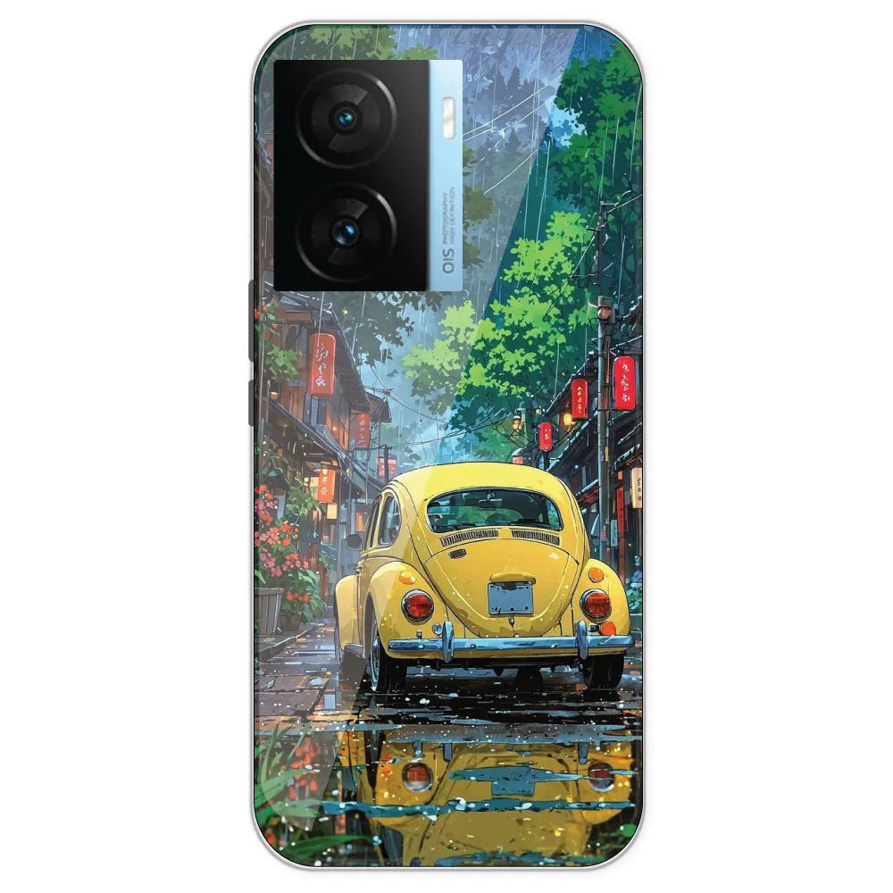 Yellow Bettle - Printed Silicone Case For IQOO Z7S