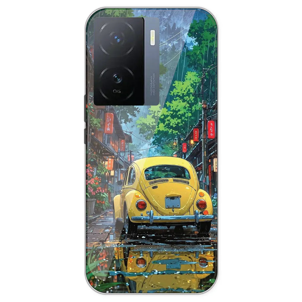 Yellow Bettle - Printed Silicone Case For IQOO Z7