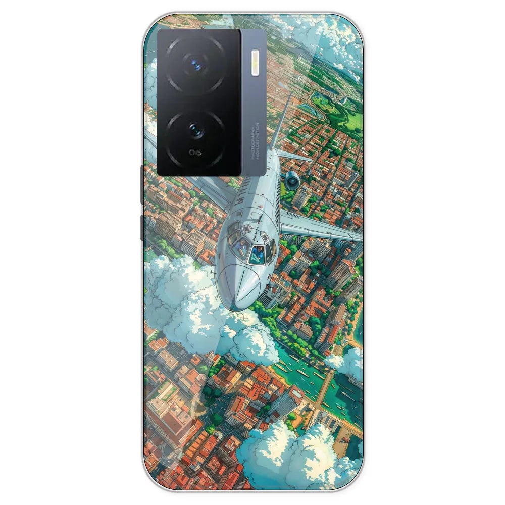 Flying Over City - Printed Silicone Case For IQOO Z7