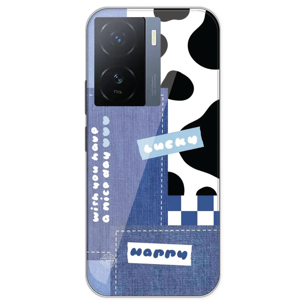 Cow Print Collage - Printed Silicone Case For IQOO Z7