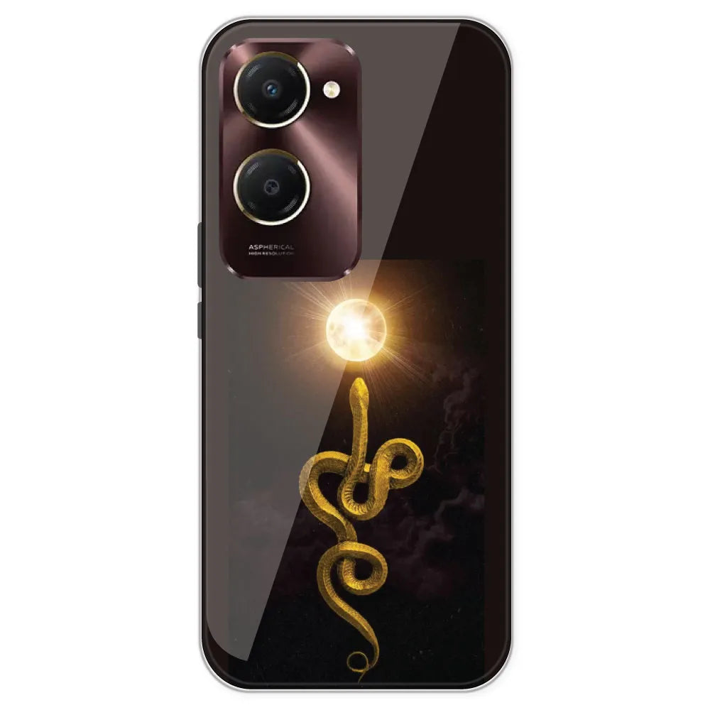 Golden Serpent - Printed Silicone Case For IQOO Z9 Lite