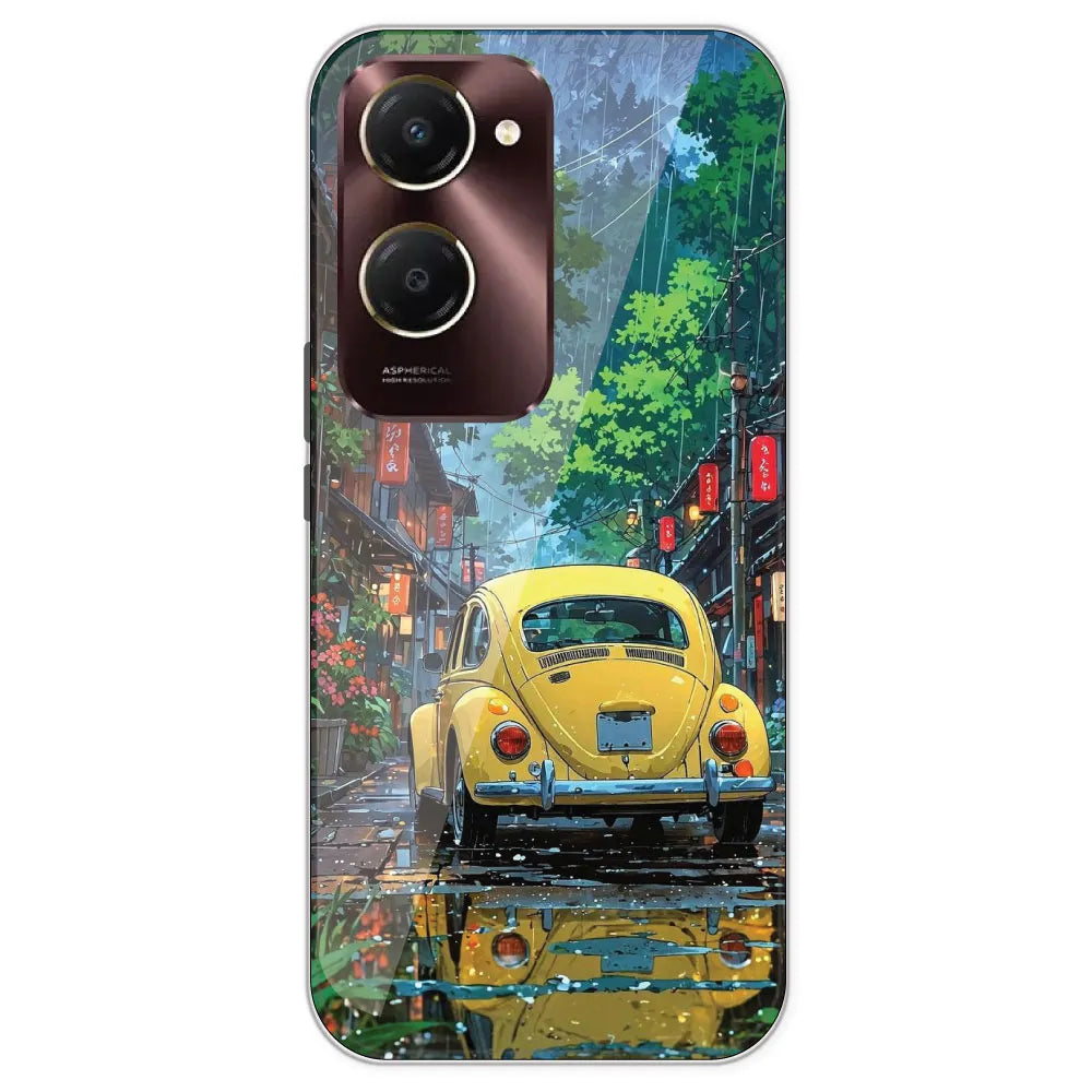 Yellow Bettle - Printed Silicone Case For IQOO Z9 Lite