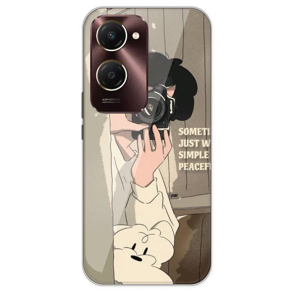 Photographer - Printed Silicone Case For IQOO Z9 Lite