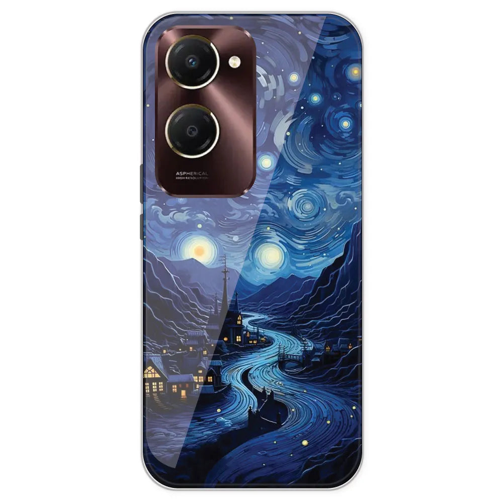 The Starry Night - Printed Silicone Case For IQOO Z9 Lite