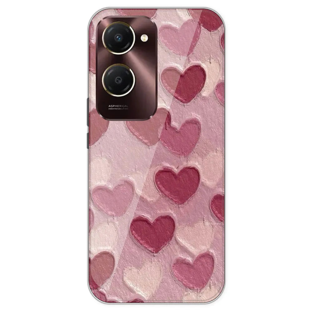 Pastel Hearts - Printed Silicone Case For IQOO Z9 Lite