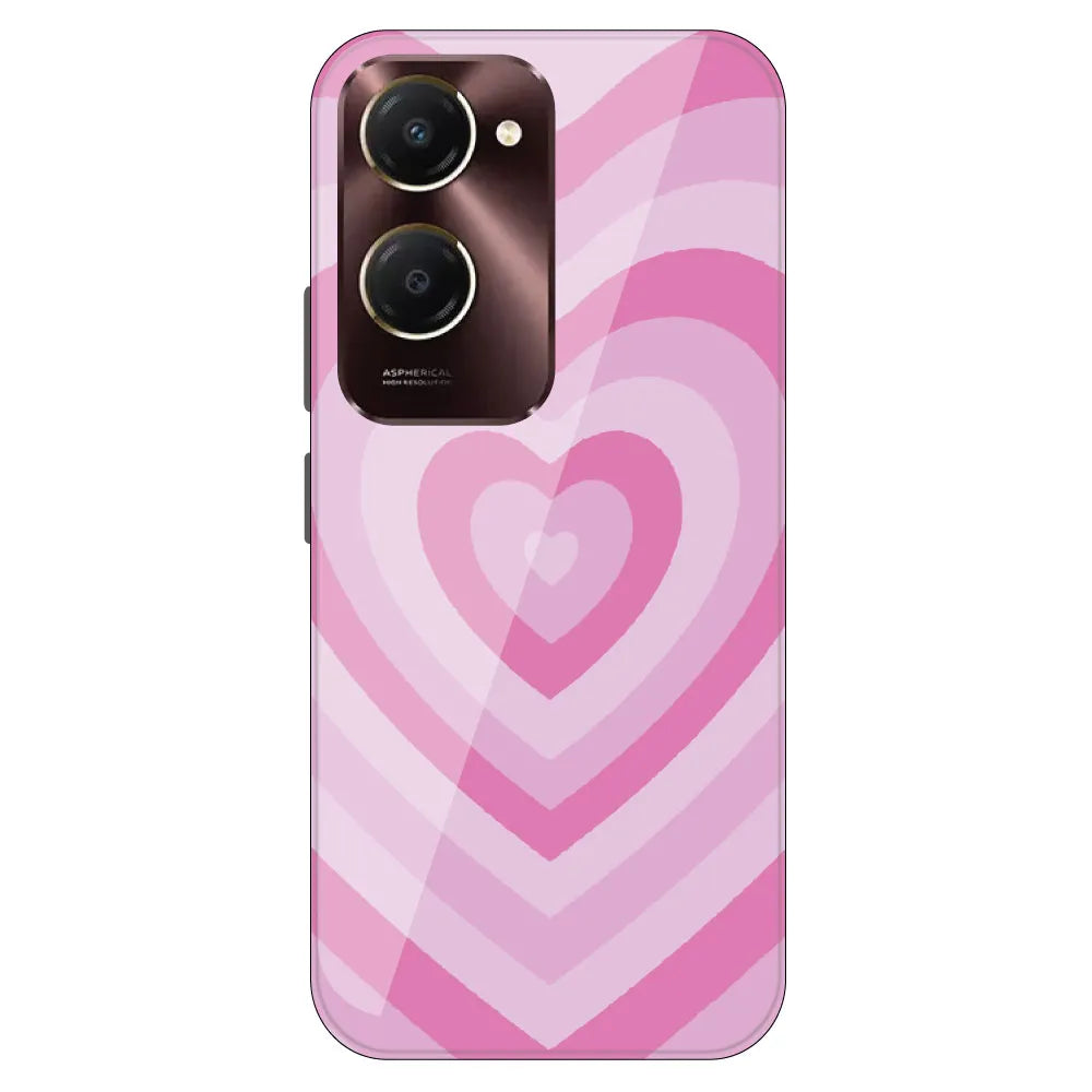 Pink Hearts - Printed Silicone Case For IQOO Neo Z9 Lite
