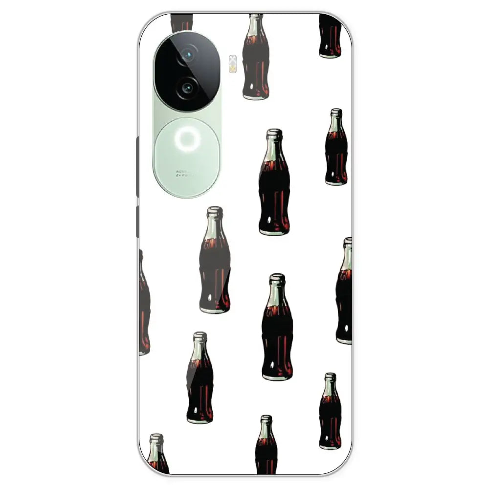 Soft Drinks - Clear Printed Silicone Case For IQOO Z9S