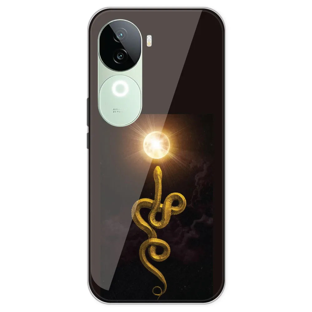 Golden Serpent - Printed Silicone Case For IQOO Z9S