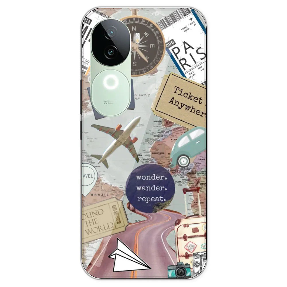 Travel Collage - Printed Silicone Case For IQOO Z9S
