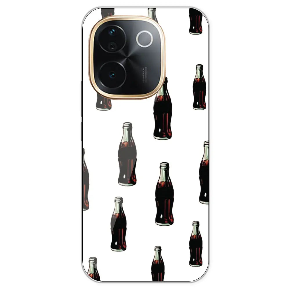 Soft Drinks - Clear Printed Silicone Case For IQOO Z9S Pro