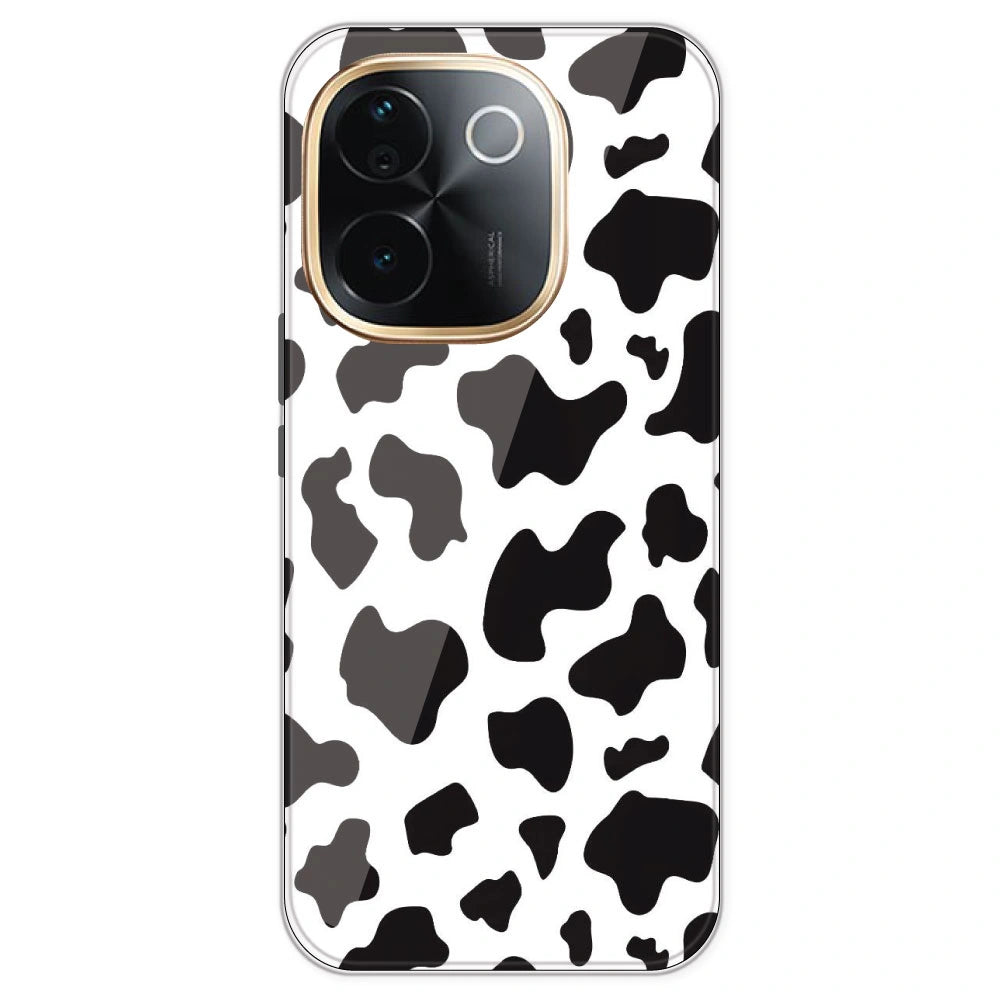Cow Print - Clear Printed Silicone Case For IQOO Z9S Pro