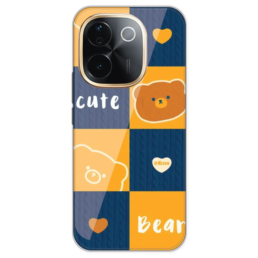 Cute Bear Collage - Printed Silicone Case For IQOO Z9S Pro
