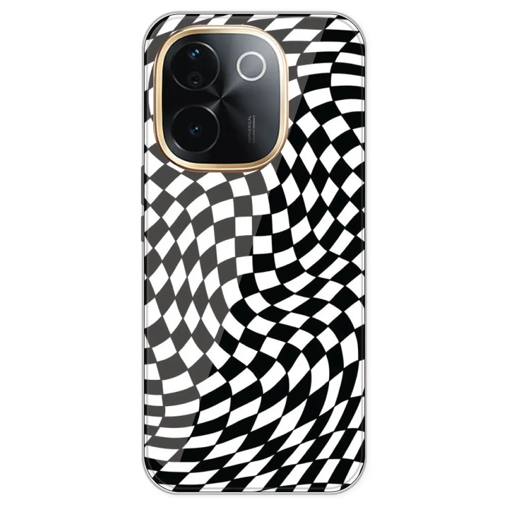 Checks - Printed Silicone Case For IQOO Z9S Pro