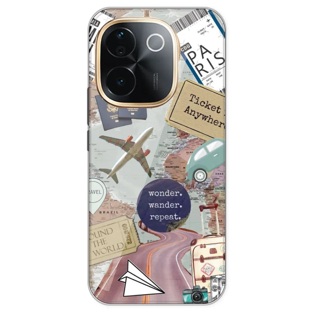 Travel Collage - Printed Silicone Case For IQOO Z9S Pro