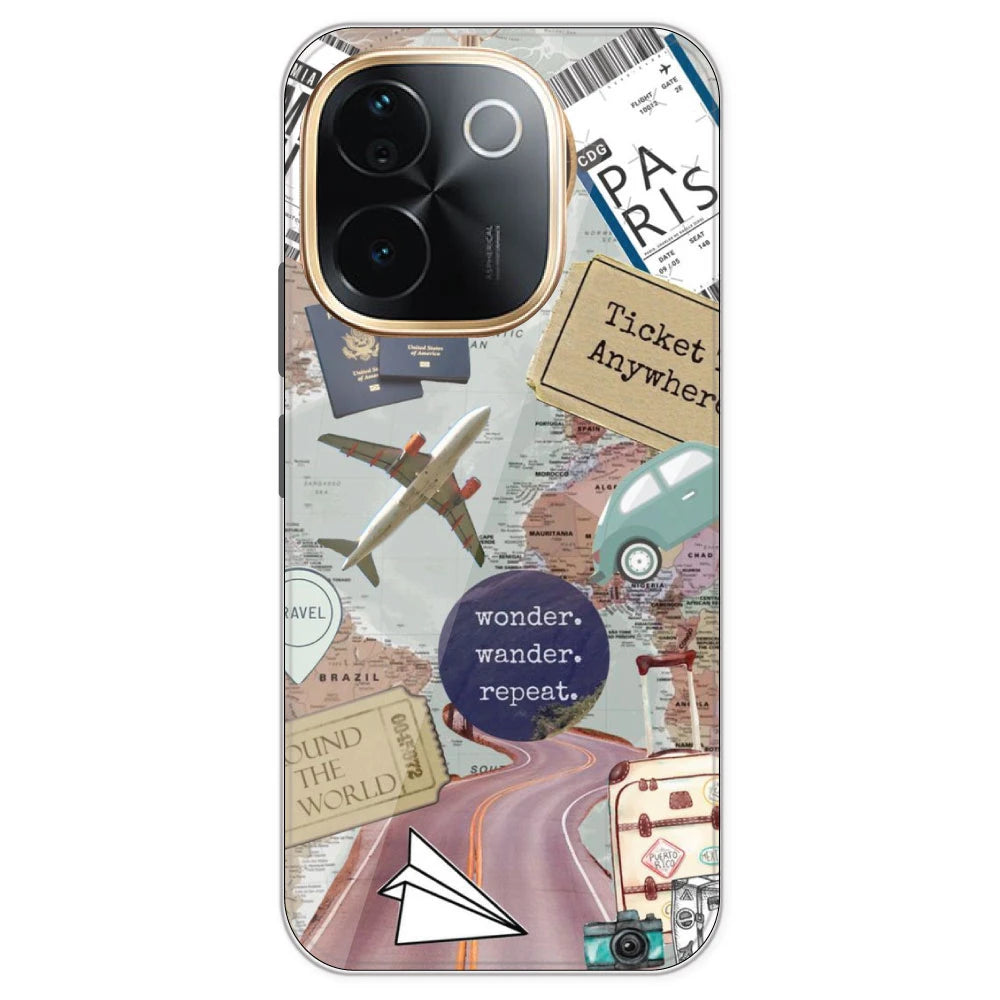 Travel Collage - Printed Silicone Case For IQOO Z9S Pro