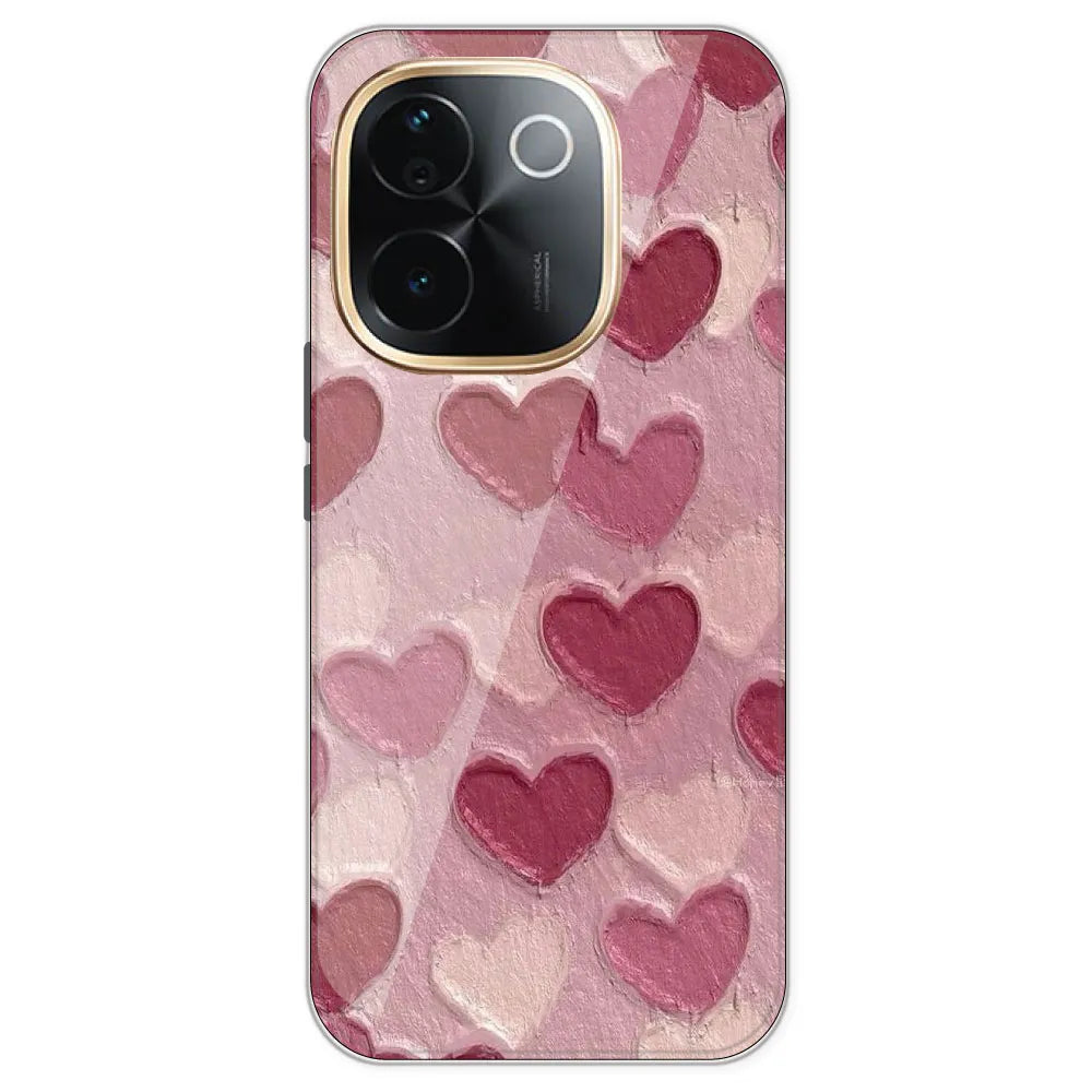 Pastel Hearts - Printed Silicone Case For IQOO Z9S Pro