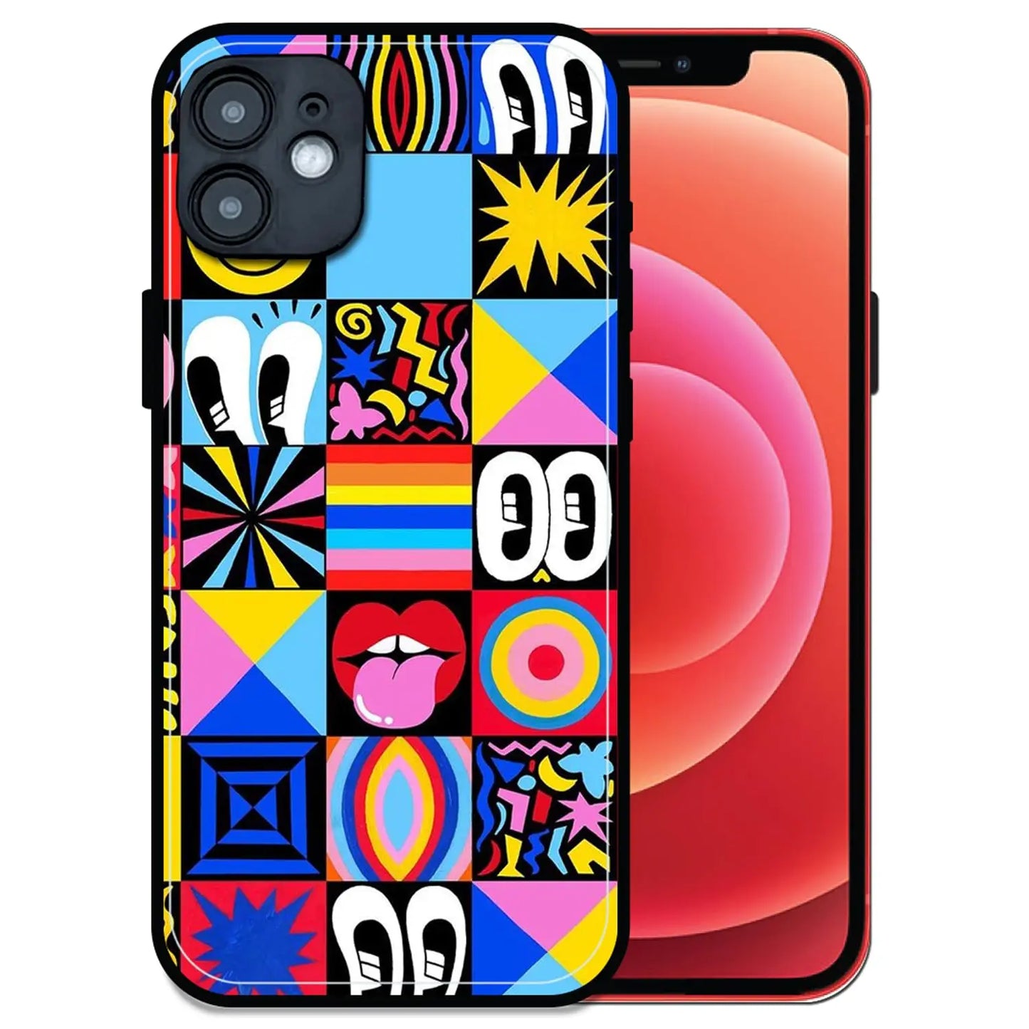'Funky Fresh - Glossy Metal Silicone Case For Apple iPhone 12 Mini