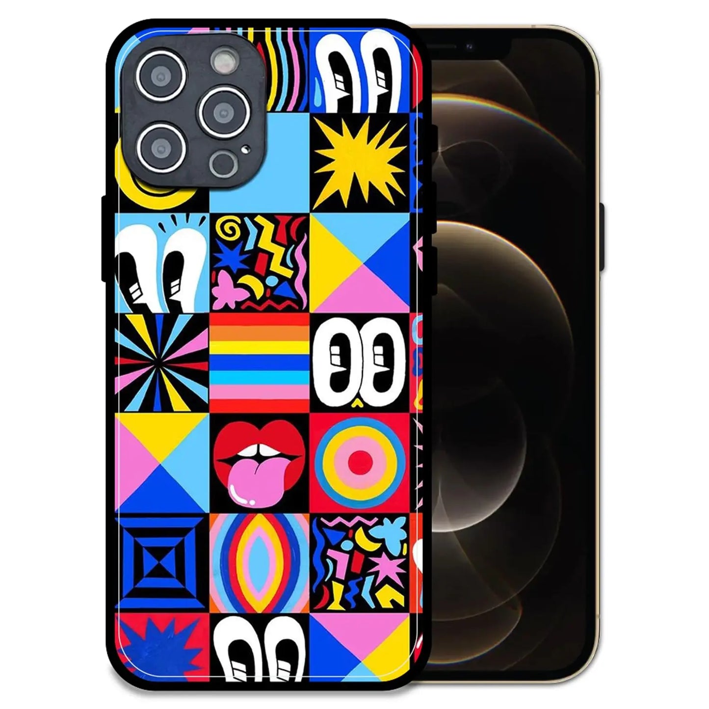 'Funky Fresh - Glossy Metal Silicone Case For Apple iPhone 12 Pro