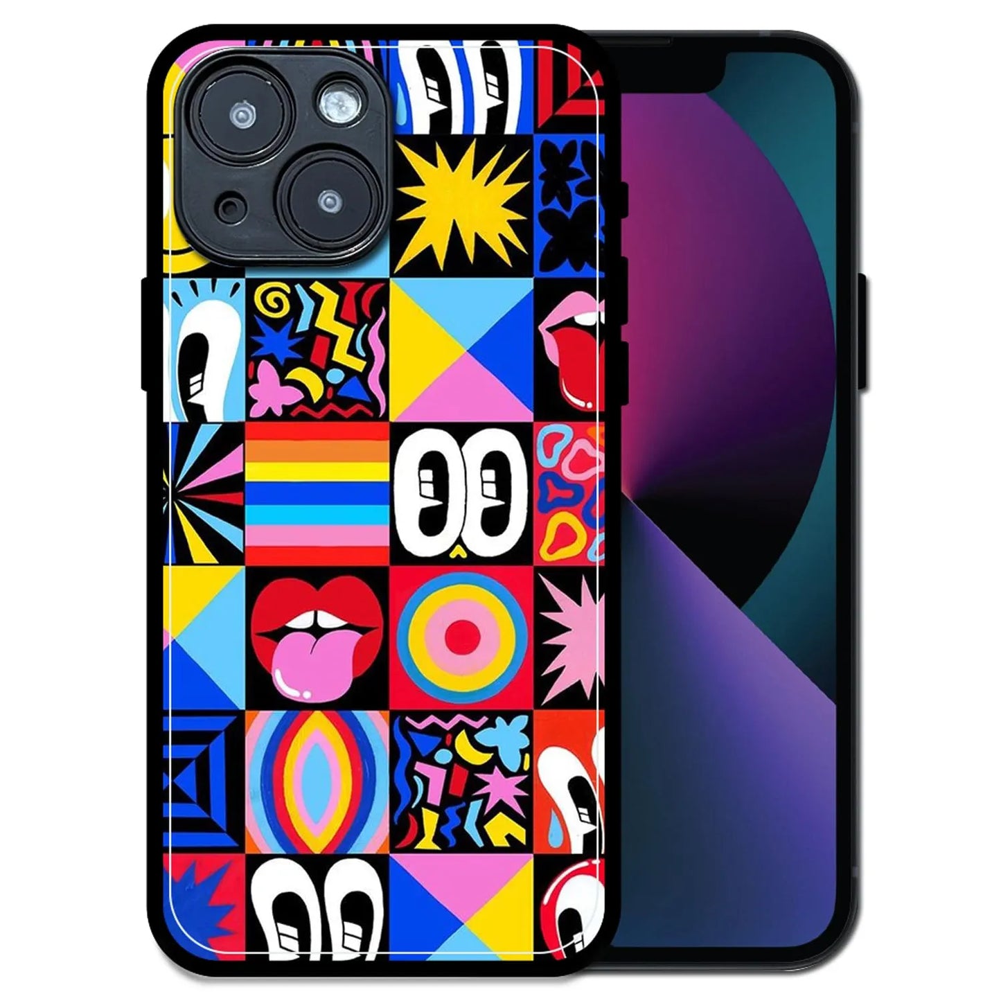 'Funky Fresh - Glossy Metal Silicone Case For Apple iPhone 13 Mini