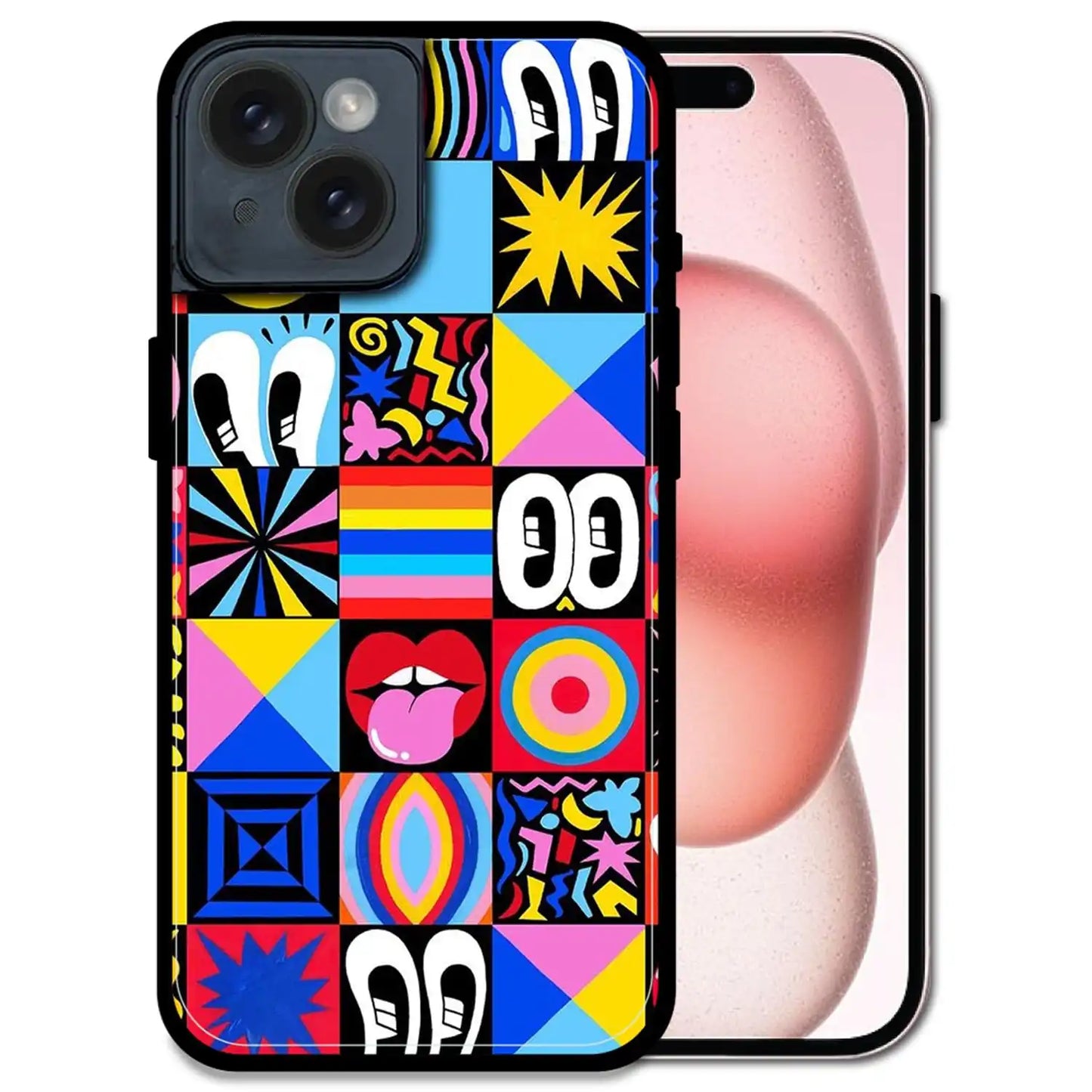 'Funky Fresh - Glossy Metal Silicone Case For Apple iPhone 15 Plus