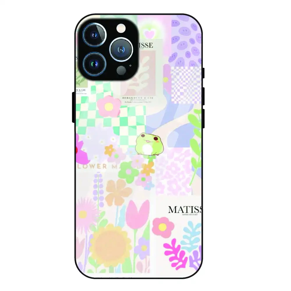 Cute Pastel Floral Collage Art - Glass Case For Apple iPhone 11 Pro