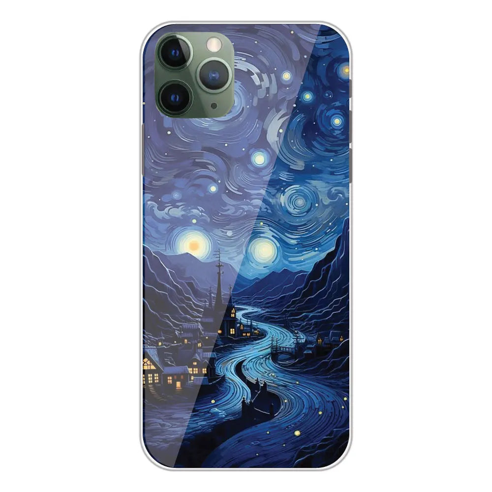 The Starry Night - Printed Silicone Case For Apple iPhone 11 Pro Max
