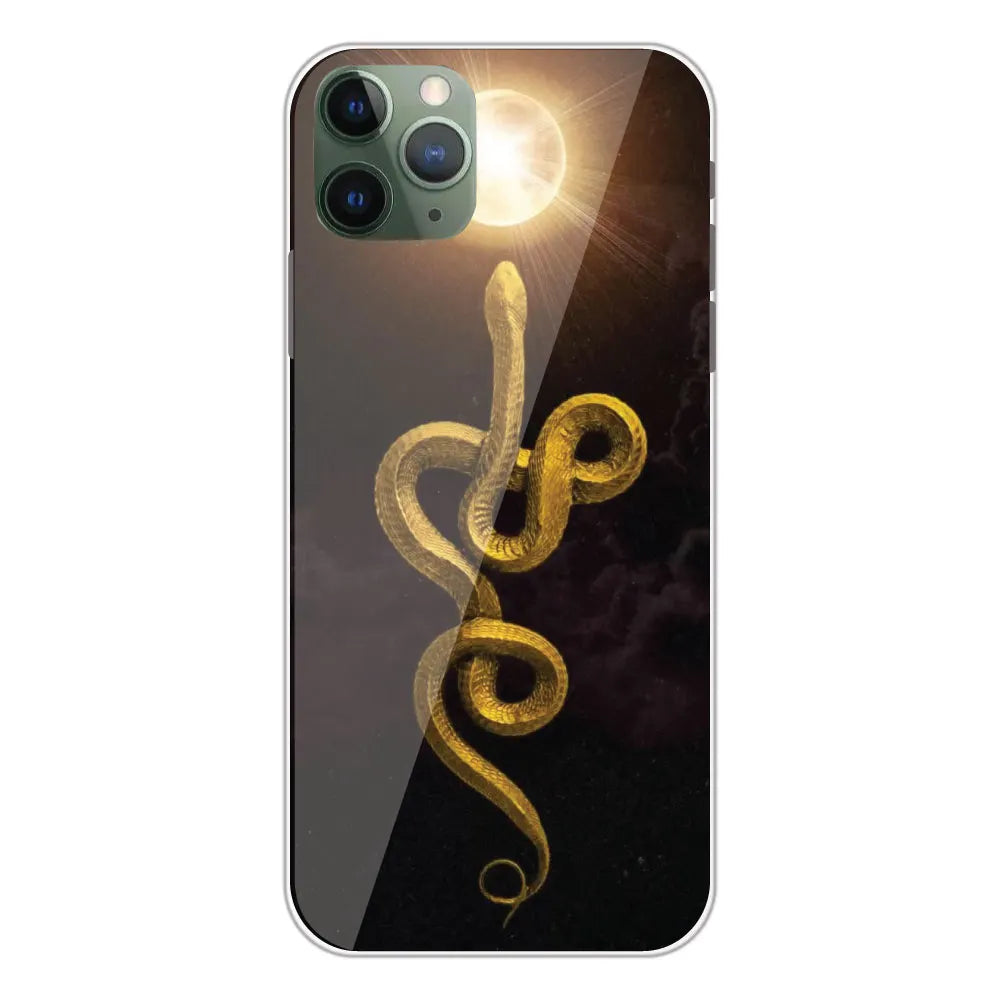Golden Serpent - Printed Silicone Case For Apple iPhone 11 Pro Max