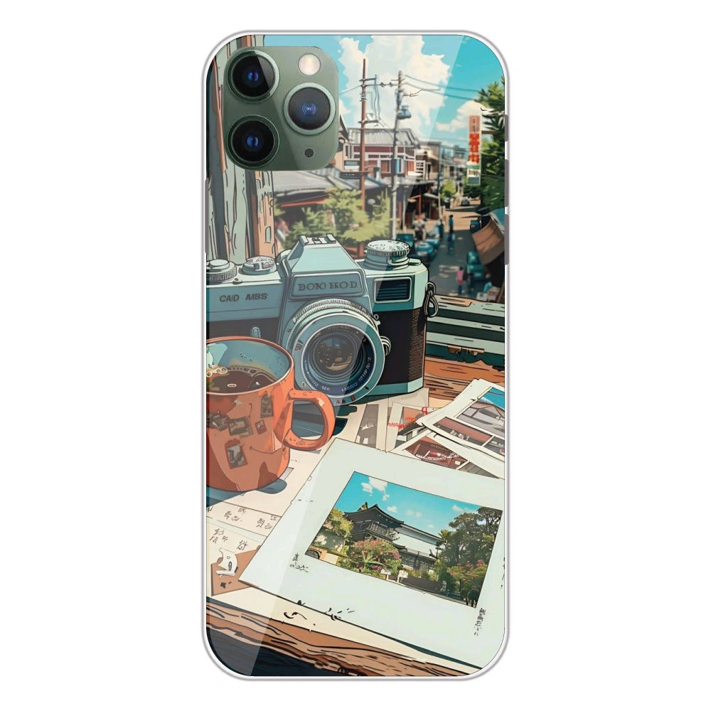 Vintage Camera Travel Vibes - Printed Silicone Case For Apple iPhone 11 Pro Max